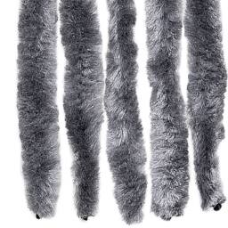 Berkfield Home Soft Fly Curtain Silver 100x200 cm Chenille - thumbnail 6