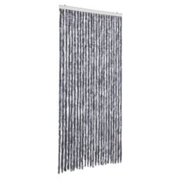 Berkfield Home Soft Fly Curtain Silver 100x200 cm Chenille - thumbnail 3