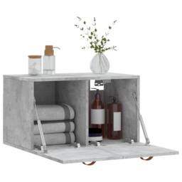 Berkfield Home Wall Cabinet Concrete Grey 60x36.5x35 cm Engineered Wood - thumbnail 4
