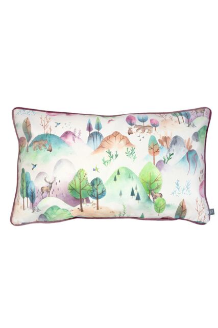 Prestigious Textiles Woodland Walk Kids Cushion in Pink - Size: 40 cm x 60 cm - image 1