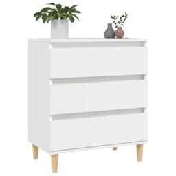 Berkfield Home Sideboard White 60x35x70 cm Engineered Wood - Size: 60 x 35 x 70 cm - thumbnail 4