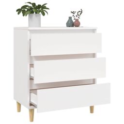 Berkfield Home Sideboard White 60x35x70 cm Engineered Wood - Size: 60 x 35 x 70 cm - thumbnail 5