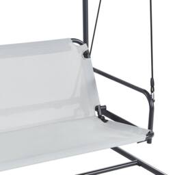 Wyld and Coco 3-Seater Patio Swing Grey Mesh - Water-Repellent Seats - thumbnail 8