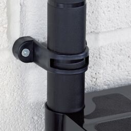 Berkfield Home Storage Shelf 4-Tier Black 183x30.5x130 cm Plastic - thumbnail 6