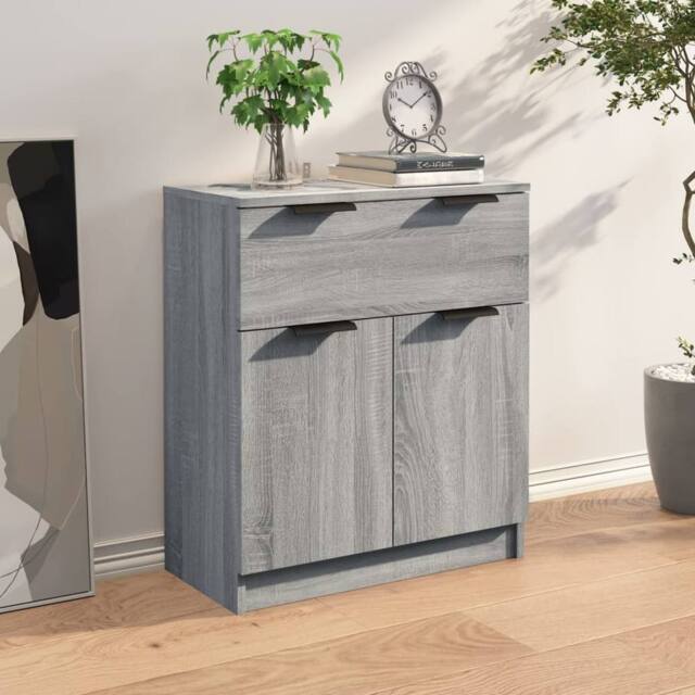 Berkfield Home Sideboard Grey Sonoma 60x30x70 cm Engineered Wood - Size: 60 x 30 x 70 cm - image 1