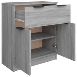 Berkfield Home Sideboard Grey Sonoma 60x30x70 cm Engineered Wood - Size: 60 x 30 x 70 cm - thumbnail 7