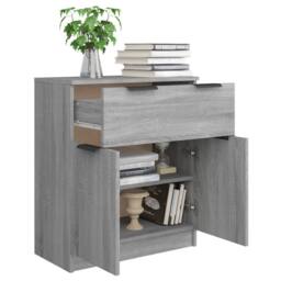 Berkfield Home Sideboard Grey Sonoma 60x30x70 cm Engineered Wood - Size: 60 x 30 x 70 cm - thumbnail 4