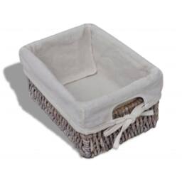 Berkfield Home Wooden Storage Rack 3 Weaving Baskets Brown - thumbnail 4