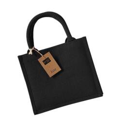 Westford Mill Jute Mini Gift Bag (6 Litres) in Black - thumbnail 2