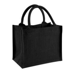 Westford Mill Jute Mini Gift Bag (6 Litres) in Black - thumbnail 1