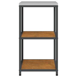 Berkfield Home Kitchen Storage Shelf with Storage Rusty Weathering steel in Brown - thumbnail 7