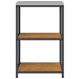 Berkfield Home Kitchen Storage Shelf with Storage Rusty Weathering steel in Brown - thumbnail 6