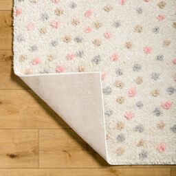 Livabliss Rodos-Modern Beige Black Grey Pink Soft Plush Pile Living Bedroom Rug in Ivory - Size: 160 cm x 215 cm - thumbnail 8