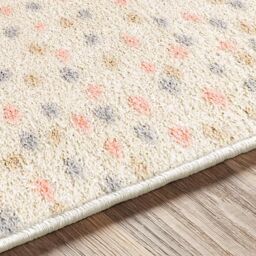 Livabliss Rodos-Modern Beige Black Grey Pink Soft Plush Pile Living Bedroom Rug in Ivory - Size: 160 cm x 215 cm - thumbnail 3