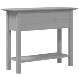 Berkfield Home Console Table BODO Grey 90x34.5x73 cm Solid Wood Pine - thumbnail 6