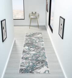 DS Living Carrara Cream-Teal Rug Collection in Cream - Size: 80 cm x 150 cm - thumbnail 6