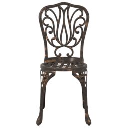 Berkfield Home 3-Piece Garden Bistro Set - Bronze Cast Aluminum - thumbnail 7