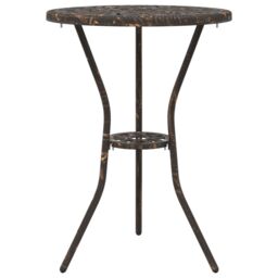 Berkfield Home 3-Piece Garden Bistro Set - Bronze Cast Aluminum - thumbnail 5