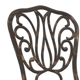 Berkfield Home 3-Piece Garden Bistro Set - Bronze Cast Aluminum - thumbnail 9