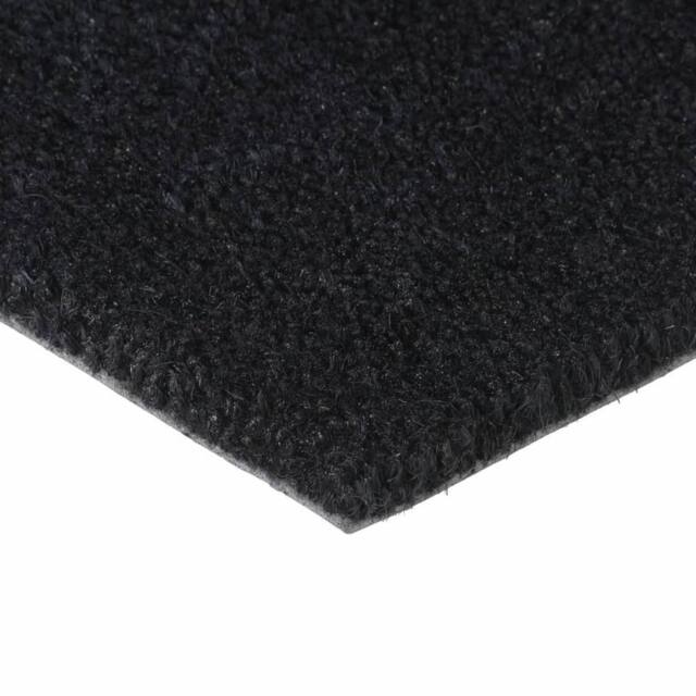 Berkfield Home Durable Door Mat Black 50x80 cm Tufted Coir - image 1