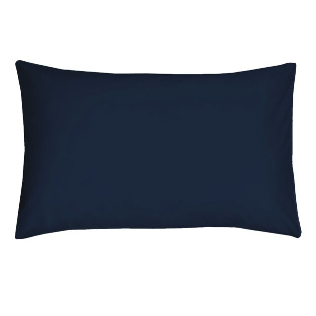 Smart Living Polycotton Bed Linen Luxury Fitted Bedsheet or Pillowcase Non Iron in Navy - Size: Super King Fitted - image 1