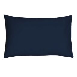 Smart Living Polycotton Bed Linen Luxury Fitted Bedsheet or Pillowcase Non Iron in Navy - Size: Super King Fitted