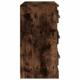 Berkfield Home Sideboard Smoked Oak 70x35.5x67.5 cm Engineered Wood in Brown - thumbnail 7