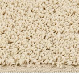 Berkfield Home Shaggy Rug Cream 200x290 cm Anti Slip - Size: Medium - thumbnail 3