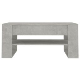 Berkfield Home Coffee Table Concrete Grey 102x55x45 cm Engineered Wood - Size: 102 x 55 x 45 cm - thumbnail 3