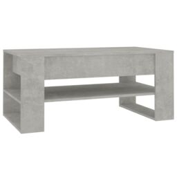 Berkfield Home Coffee Table Concrete Grey 102x55x45 cm Engineered Wood - Size: 102 x 55 x 45 cm - thumbnail 2