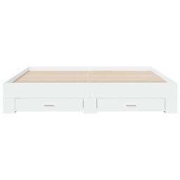 Berkfield Home Bed Frame with Drawers without Mattress White 200x200 cm - thumbnail 4