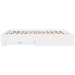 Berkfield Home Bed Frame with Drawers without Mattress White 200x200 cm - thumbnail 5