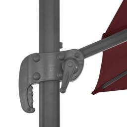 Berkfield Home Elegant Cantilever Umbrella with Aluminium Pole Bordeaux Red 400x - thumbnail 7