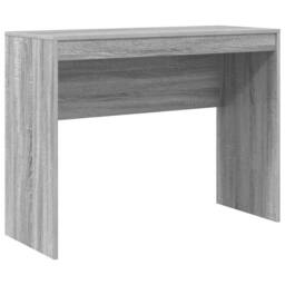 Berkfield Home Modern Computer Desk Grey sonoma MDF 100 x 40 x 76 cm Simple - thumbnail 3