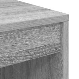 Berkfield Home Modern Computer Desk Grey sonoma MDF 100 x 40 x 76 cm Simple - thumbnail 8