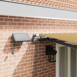 Berkfield Home Manual Retractable Awning with LED Multicolour Stripe 500x300 cm - thumbnail 4