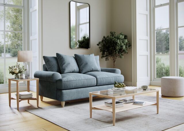 The Great Sofa Company Beatrice Medium Sofa Faro Denim in Blue