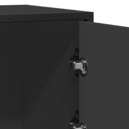 Berkfield Home Sideboard Black 68x35x76 cm Engineered Wood - Size: 68 x 35 x 76 cm - thumbnail 8