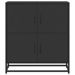 Berkfield Home Sideboard Black 68x35x76 cm Engineered Wood - Size: 68 x 35 x 76 cm - thumbnail 4