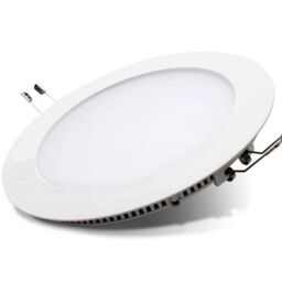ENER-J 24W Round LED Panel Light 300mm 1960lm Recessed Ceiling Light 3000K/4000K/6000K (Pack of 4) in White - thumbnail 1