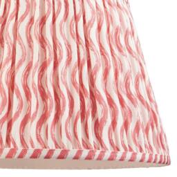 Netlighting Carnaby Blue Floor Lamp Pink Fabric Ripple Shade 35cm B22 - thumbnail 6