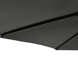 Berkfield Home Garden Parasol with Steel Pole Anthracite 225x225x212 cm in Dark Grey - Size: 225 x 225 x 212 cm - thumbnail 8
