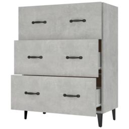 Berkfield Home Sideboard Concrete Grey 69.5x34x90 cm Engineered Wood - thumbnail 5