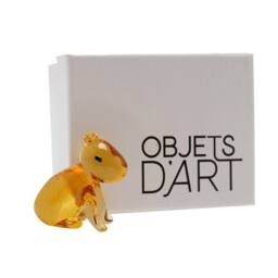 Objets d'Art Miniature Glass Figurine Capybara in Amber - thumbnail 6