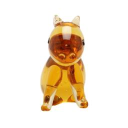 Objets d'Art Miniature Glass Figurine Capybara in Amber - thumbnail 3