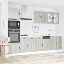 Berkfield Home 7 Piece Kitchen Cabinet Set Kalmar Grey Sonoma Engineered Wood - thumbnail 3