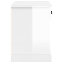 Berkfield Home Bedside Cabinet High Gloss White 43x36x50 cm - Size: 43 x 36 x 50 cm - thumbnail 8
