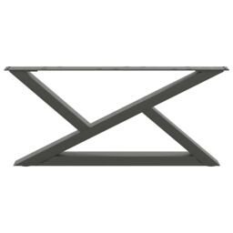 Berkfield Home Coffee Table Legs 2 pcs Anthracite 70x(30-31.3) cm Steel - thumbnail 5