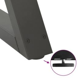 Berkfield Home Coffee Table Legs 2 pcs Anthracite 70x(30-31.3) cm Steel - thumbnail 9