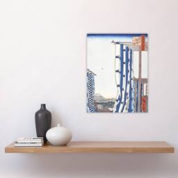 "Artery8 Dyers Quarters Kanda Vintage Japan Wall Art Print Hiroshige in Blue - Size: W18"" x H24""" - thumbnail 4